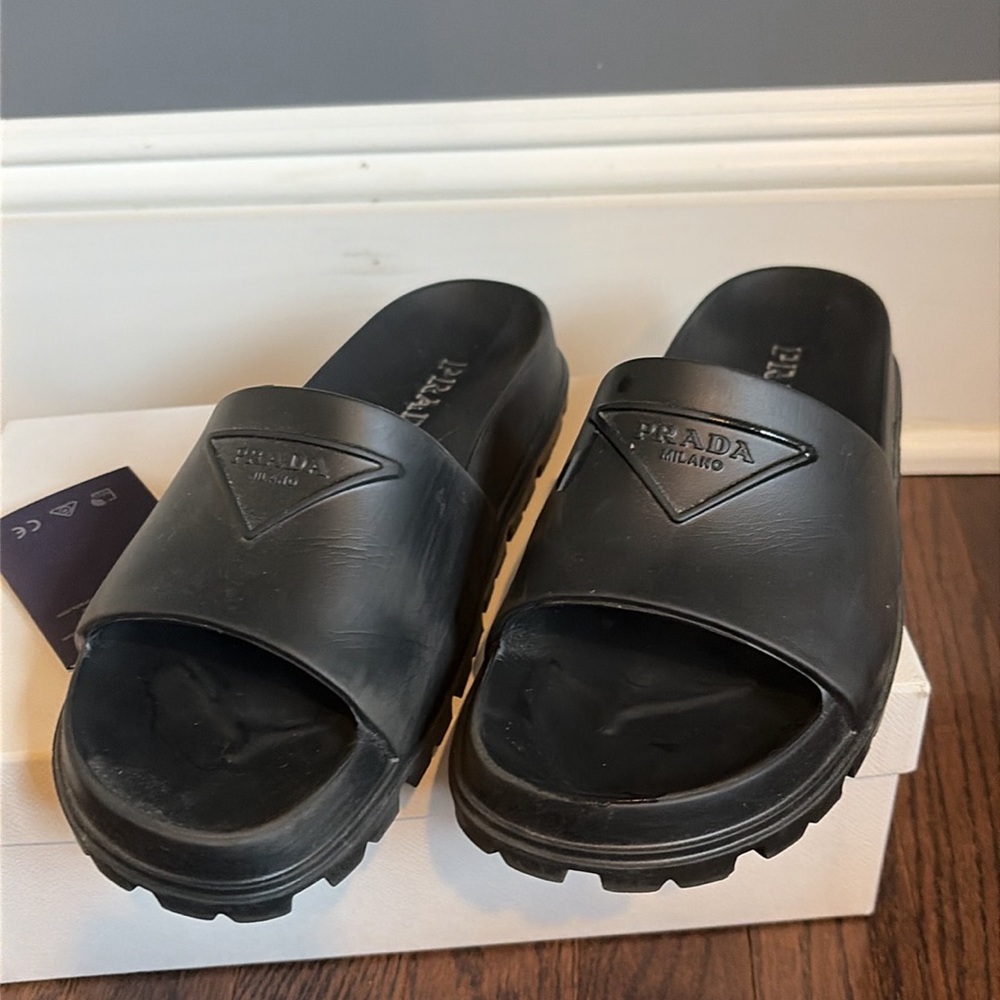 Prada pool slides. Like new
